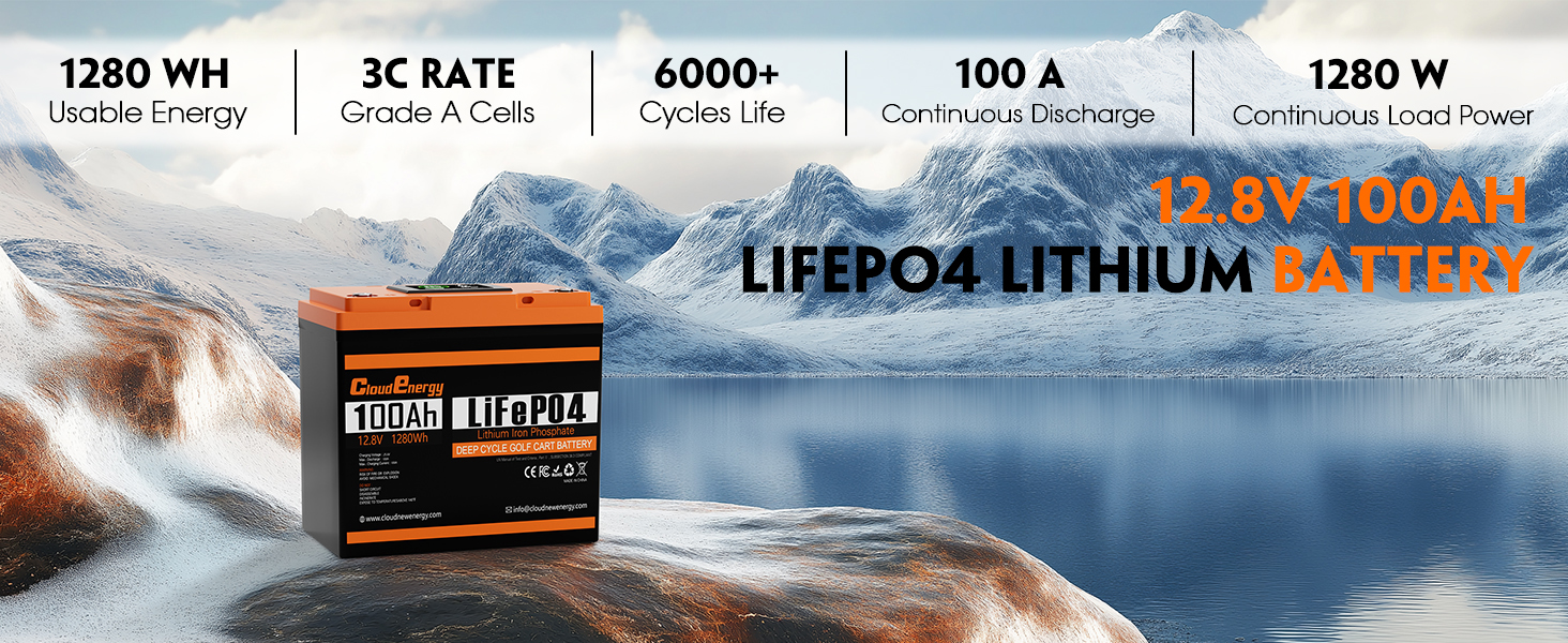 Detailed Product Parameters of CloudEnergy 12V 100AH Lithium Battery