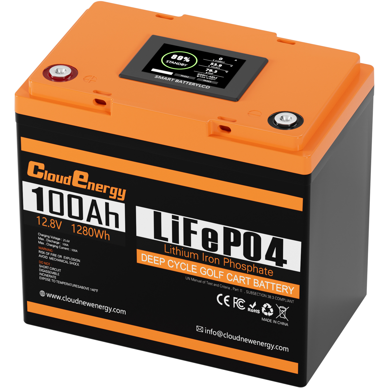 CloudEnergy 12V 100AH Lithium Battery Product Image